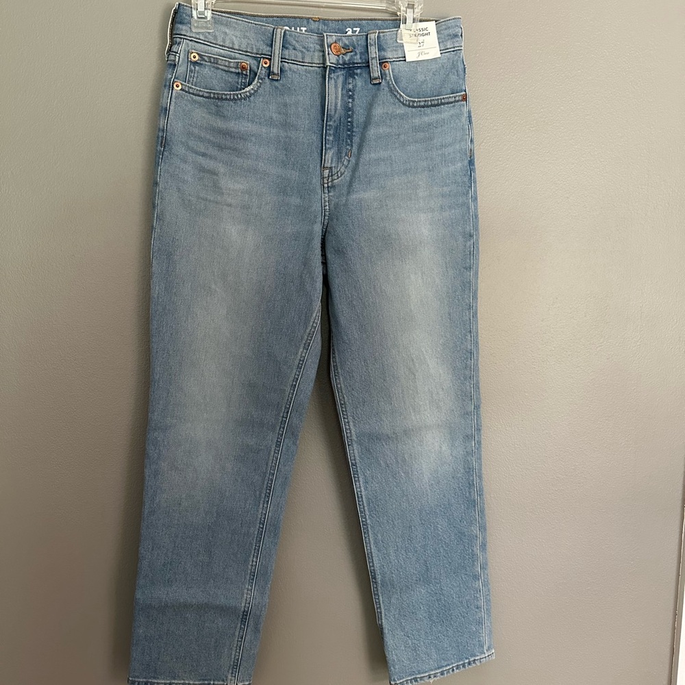 NWT J.Crew Classic Straight Jeans - Picture 2 of 5